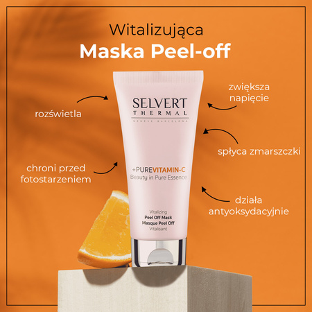 Selvert Thermal +Pure Vitamin C Peel-Off Mask – Witalizująca maska peel-off