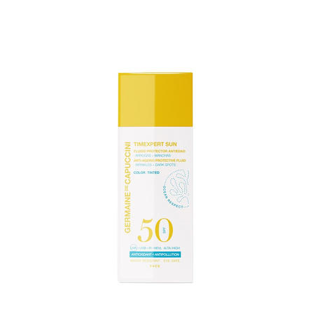 Germaine de Capuccini Timexpert Sun Anti-Ageing Protective Fluid Tinted SPF50- Płyn ochronny przeciw starzeniu z kolorem 