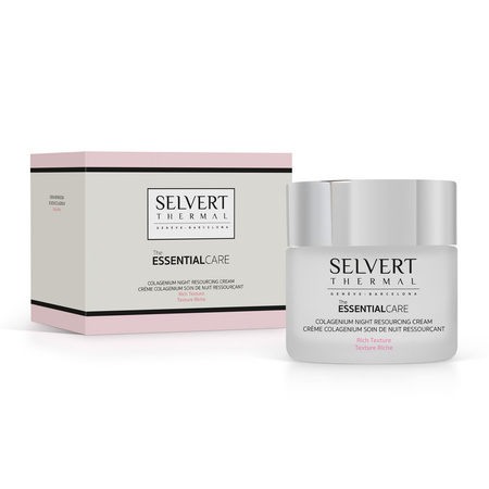 Selvert Thermal Essential Care Colagenium Night Resourcing Cream – Bogaty krem kolagenowy na noc