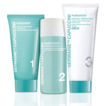 Germaine de Capuccini Purexpert Natural Perfection 1-2-3 - Kompleksowy zestaw do pielęgnacji dla skóry mieszanej